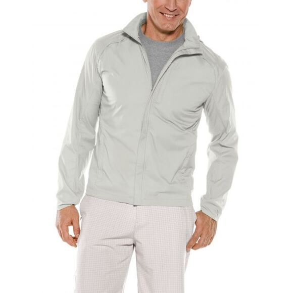 Coolibar NEW Verdon Packable UV Summer Jacket Men's XL‎ Gray UPF 50+ Lightweight - Picture 10 of 11